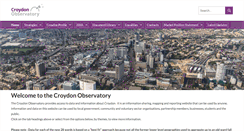 Desktop Screenshot of croydonobservatory.org